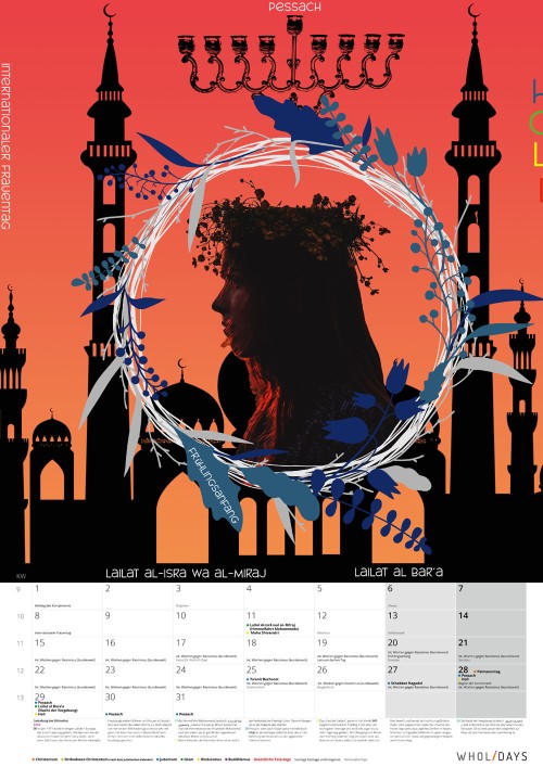 Der wholidays-Kalender 2021 – Entwürfe – #03_01